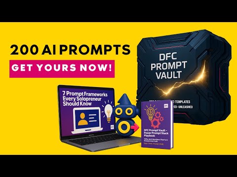 Stop Wasting Time on AI Prompts! I Built a Solution (DFC Prompt Vault)