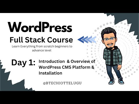 WordPress Full Stack Course in Telugu | Day 1 Bootcamp Course