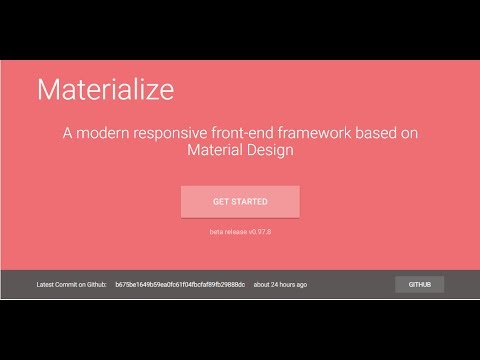 Material Css | Introduction | Tutorial 360 | Part 1