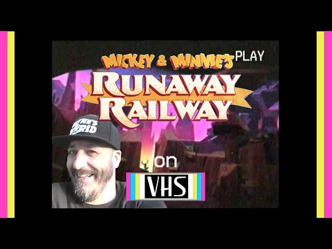 The FIRST and ONLY Mickey & Minnie's Runaway Railway Ride Video on VHS