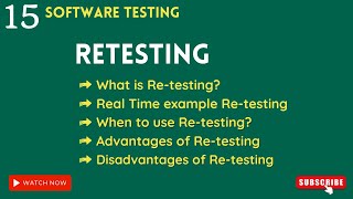 QA manual testing tutorial for beginners | retesting in software testing | what is retesting