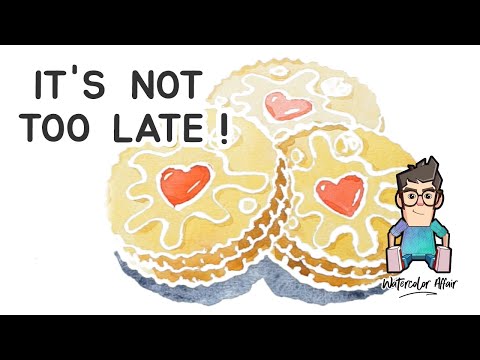 10 MINUTES ! - Easy Watercolor Valentine's