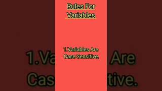 Variables || Variables In C language|| Variables In Programming
