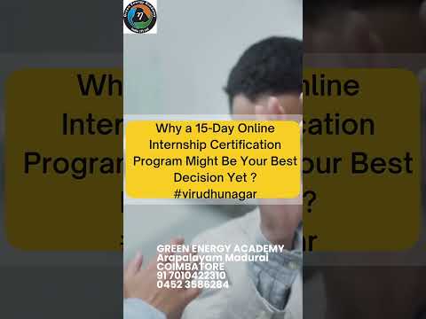 Why a 15 Day Online Internship Certification Program Might Be Your Best Decision Yet? PH:7010422310