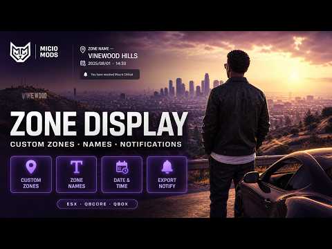 FiveM Script | Display Zones: Dynamic Area Management | [MICIO MODS] | ESX, QBCORE, QBOX