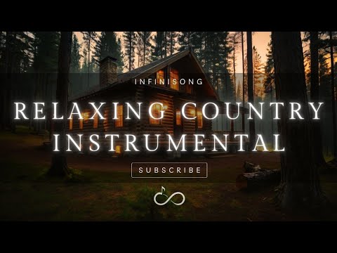 【 RELAXING COUNTRY INSTRUMENTAL 21 】Cozy Rain in a Forest Cabin – Gentle Country Guitar to Unwind