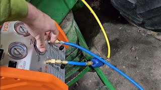 Trying my hand at being an AC Tech (I have a long way to go)