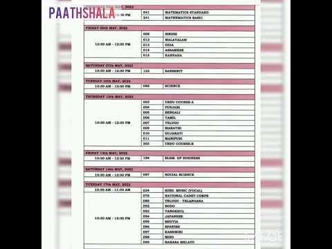 CBSE TERM 2 date sheet released for CLASS 10&12,2022. CBSE TERM2 DATESHEET,CBSE TERM2datesheet 2022
