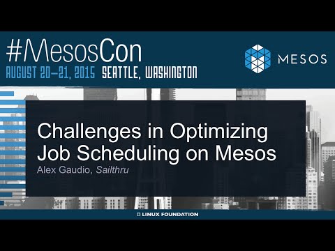 Challenges in Optimizing Job Scheduling On Mesos