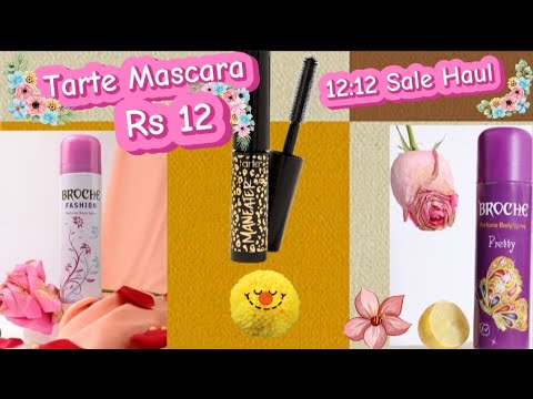 Tarte Mascara in Rs 12🎀🤫||High end brand under Rs 12🤩🥰✌️🙌||Bagallery 12:12 Sale🛍|| #youtubevideo