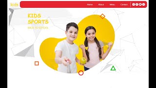 About kids Frontend web design PSD to Html