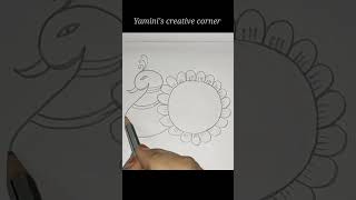 New year special rangoli designs 2023 || peacock rangoli designs for new year #shorts #ytshorts