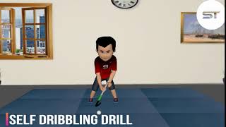 Self Dribbling Drill | Hockey | Sportstoon… the sports learning app | Let's Play Now !