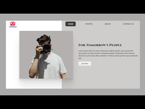 Photoshoot Website | Landing Page | HTML & CSS