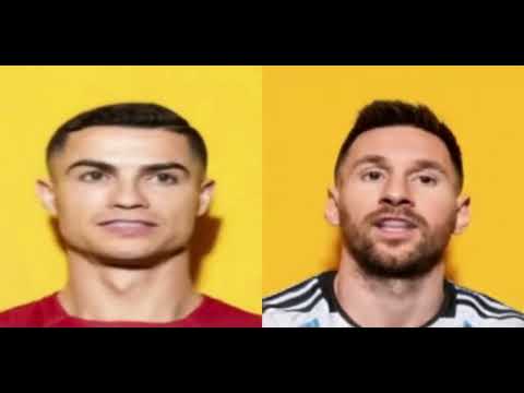 Cristiano Ronaldo versus Lionel Messi i’m here with my baby ￼