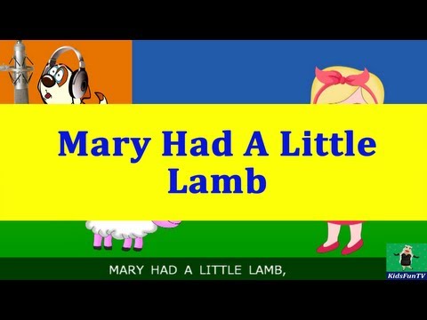 Nursery Rhymes By Kids | Mary Had A Little Lamb | Animated Songs & Lyrics By KidsFun TV