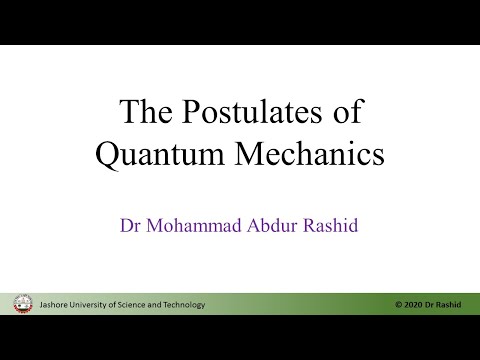 QM05: Postulates of Quantum Mechanics [বাংলা]