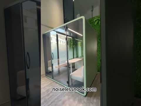 Future of Focus: Step Inside Our Green Silent Pod #SilentPod #OfficeDesign #Productivity