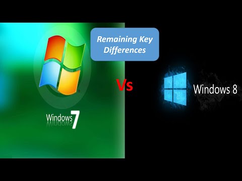 Window 7 vs Window 8 1 Part-2 || Remaining Key Differences