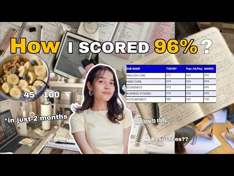 How I scored 96% in 12th Commerce : The ultimate strategy