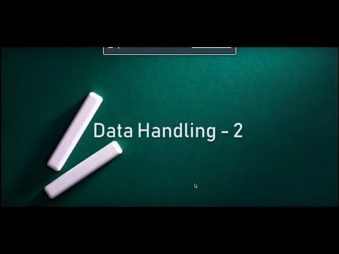 Data Handling-2