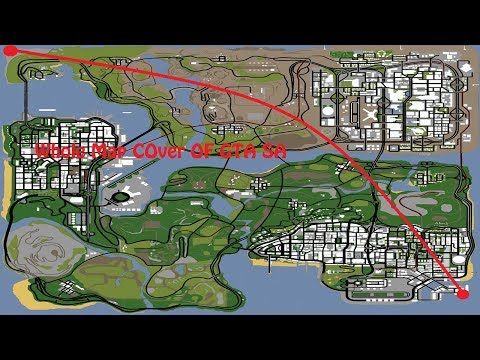 Grand Theft Auto San Andreas Full Map Cover (Time Lapse) | TechGaming India
