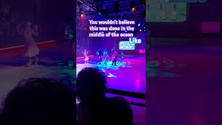 BEST ICE SKATING 😱 PERFORMANCE AND IT WASN'T EVEN ON LAND #entertainment #cruise #caribbean #retro