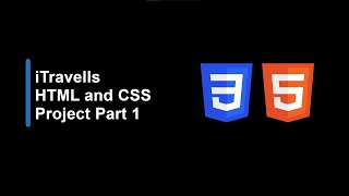 HTML and CSS Project | iTravells | part 1 #html5 #css3 #htmlproject #cssproject