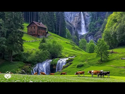 The melodious piano melodies and the sound of flowing streams deeply relax and heal the mind 🌿