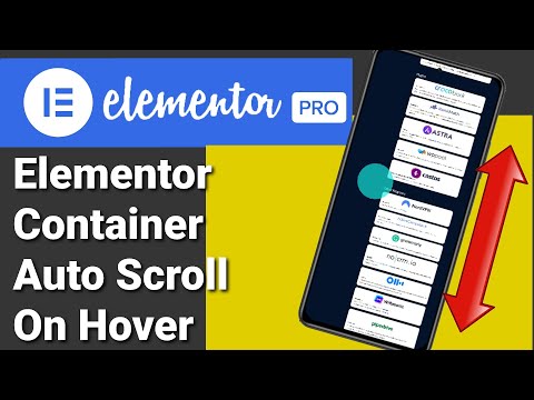 Portfolio Image Auto Scroll Effect Elementor FlexBox Containers
