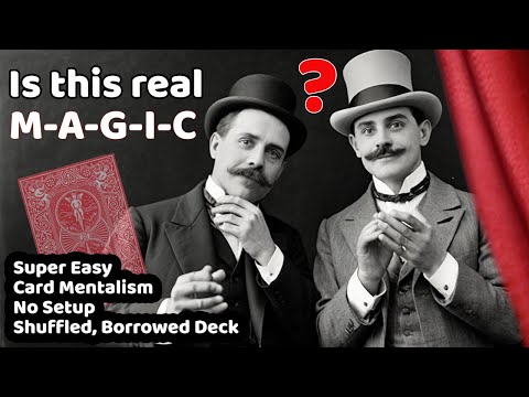 No Set-Up, Easy-to-Do, Card Mentalism Magic Trick that Looks Like Real Magic :)