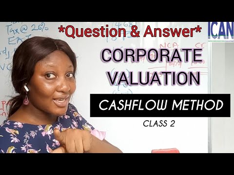 Cashflow Basis: CORPORATE VALUATION QUESTIONS (ICAN SFM)