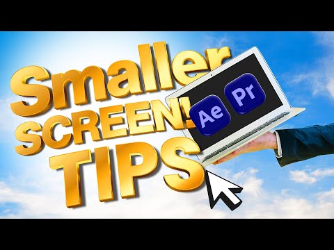 How to use after effects and premiere on smaller screens TIPS!