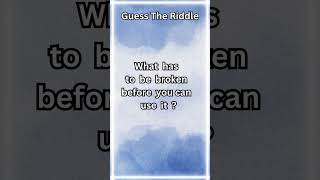 Guess The Riddle #shorts #shortvideo #braintest