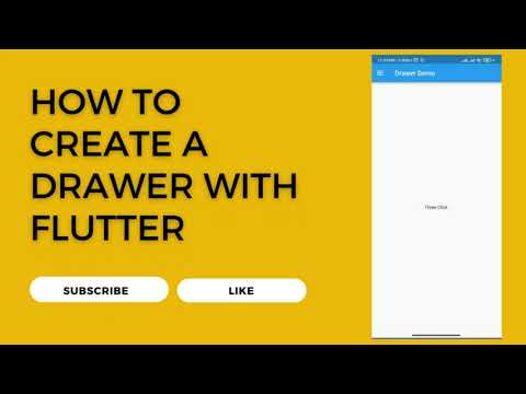 How to create drawer Layout using Flutter