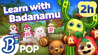 🌟 (2 HOURS) Learn With Badanamu Compilation l Badanamu Nursery Rhymes, ABC Songs, Kids Songs