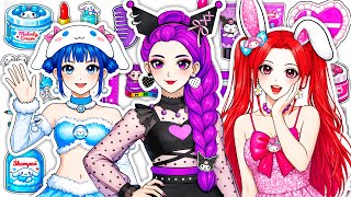 🎀Paper DIY🎀KPOP DEMON HUNTERS Rumi Skincare +Makeup Blind Bag Unboxing ASMR| RESCUING RUMI MIRA ZOEY