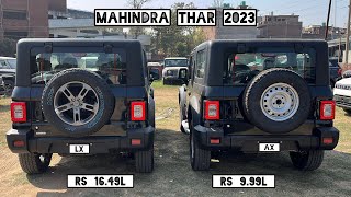 2024 Mahindra Thar Base Model vs Top Model 🔥 | Thar 4x4 Lx vs Thar 4x2 Ax(O) - Detailed Comparison!