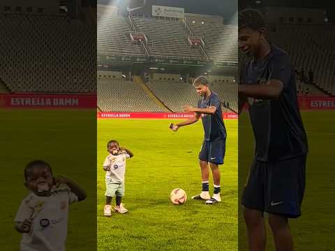Lamine Yamal & His Adorable Little Brother Show Off Their Football Skills ⚽🔥 #cute #football #video