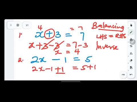 Solving Equations | Balancing Method