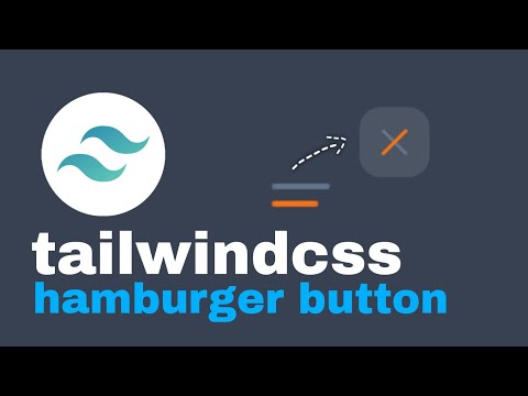 simple tailwindcss animated hamburger button!