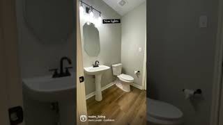 Half bath remodel on a budget