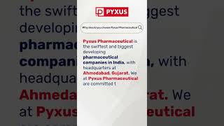 Welcome to Pyxus Pharmaceuticals #PharmaProducts #pharmamanufacturer #thirdpartypharmaproducts