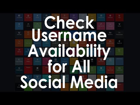 Check Username Availability for all Social Media Platforms at Once