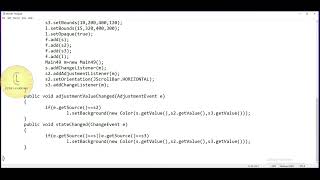 Java | Swing 'add AdjustmentListener and ChangeListener' | CodeLearning