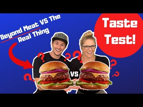 Beyond Meat Taste Test! Beyond Meat Burger Vs Regular Beef Burger