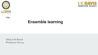 Ensemble learning