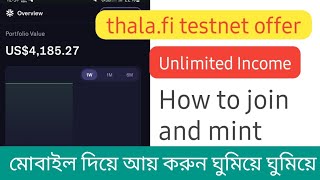 thala.fi exchange site test offer, every one received reward, testnet offer