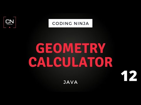 Geometry Calculator | Java | Coding Ninja