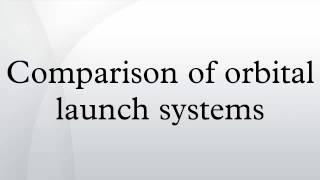 Comparison of orbital launch systems